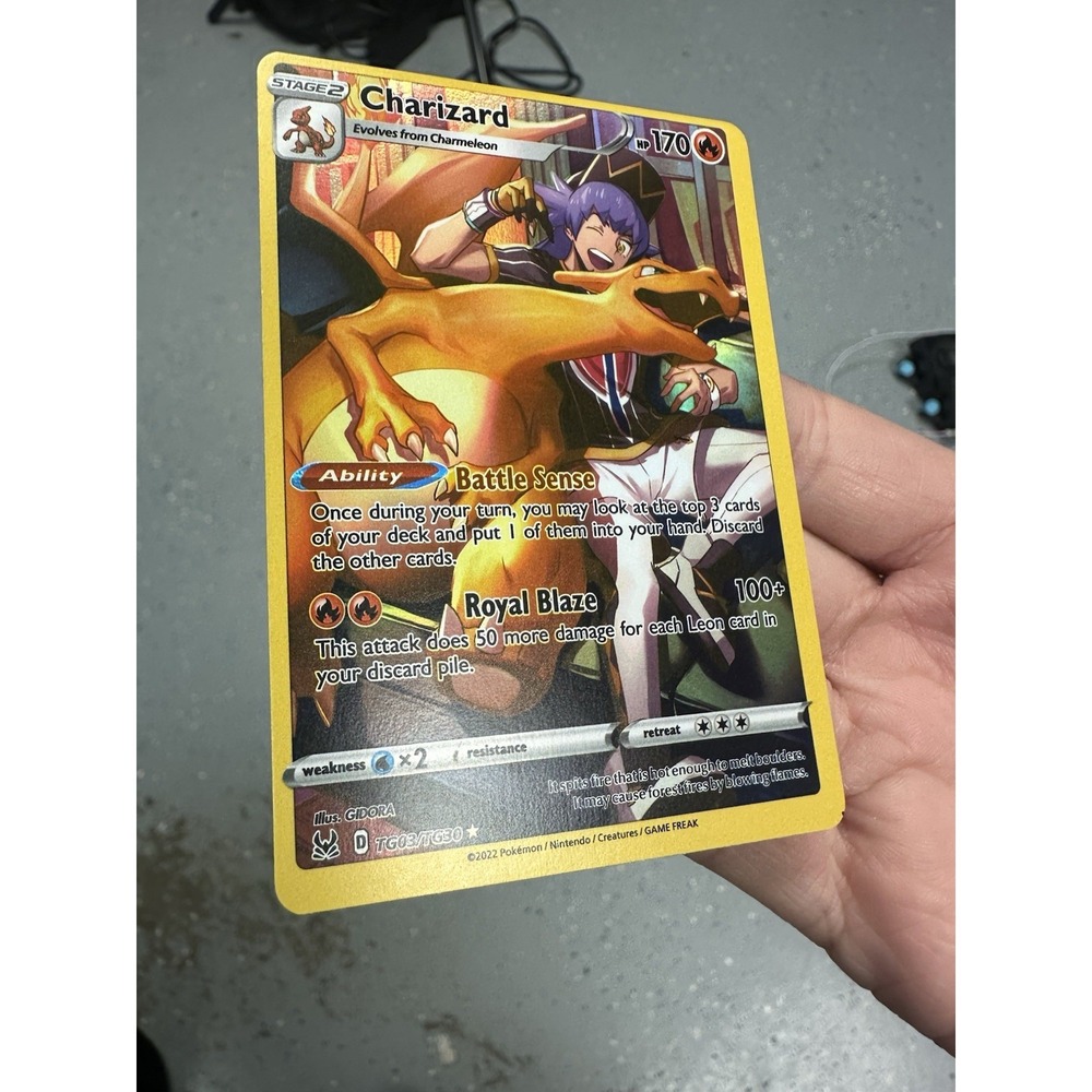 Charizard TG03/TG30 MISCUT ERROR ALIGNMENT DOT NEAR MINT!! NM UltraRare Holo - Picture 9 of 16